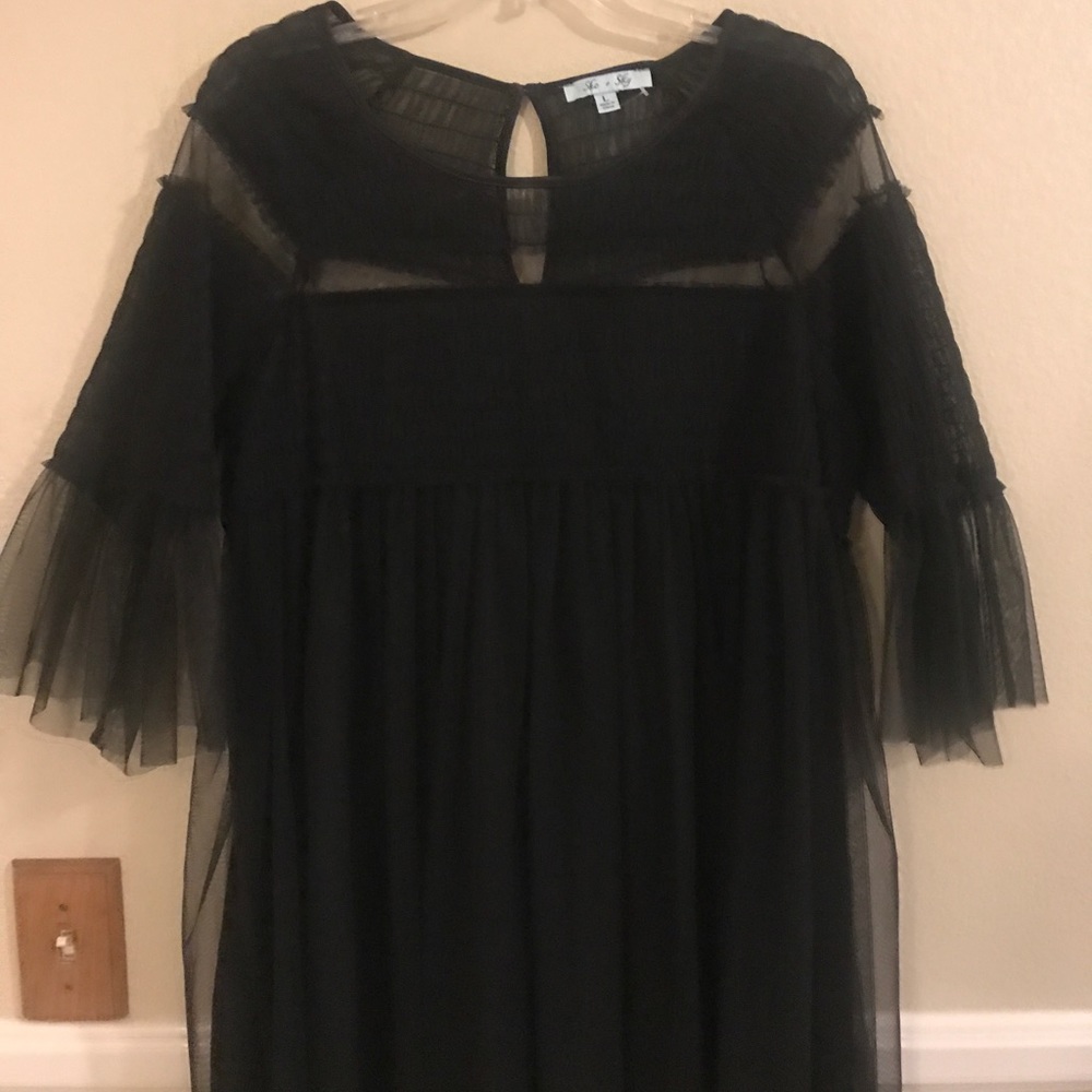 Black tulle dress - Picture 3 of 8